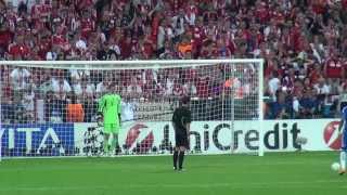 Bayern Munich vs Chelsea FC 11 2012 Champions League Final Drogbas final penalty [upl. by Ahders]