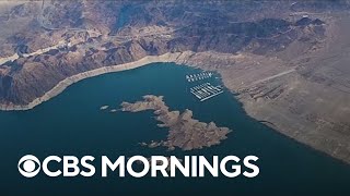 Drought reveals longlost remains at Lake Mead [upl. by Yeldarb694]