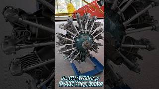 A Look at the Pratt amp Whitney R985 Wasp Junior Aviation Radial Engine aviation shorts [upl. by Anicnarf]