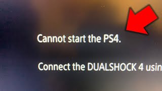 Cannot start the PS4 How to FIX in under 2 minutes [upl. by Elyad683]