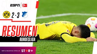 ¡DURA DERROTA EN CASA DEL NEGRIAMARILLO EN LA BUNDESLIGA  B Dortmund 23 Hoffenheim  RESUMEN [upl. by Raval]