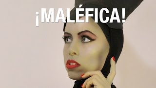 Maquillaje de Maléfica caricatura  Superholly [upl. by Ajiram]