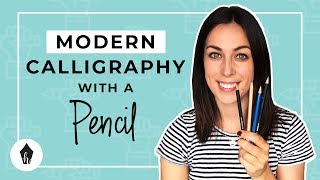 Beginners Guide To Doing Calligraphy with a Pencil [upl. by Ariek802]