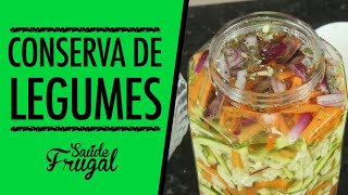 COMO FAZER CONSERVA DE VEGETAIS E LEGUMES CRUDÍVORA VEGANA [upl. by Nedlog]