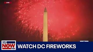 WATCH July Fourth DC fireworks show over Washington Monument  LiveNOW from FOX [upl. by Karen]