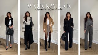 Musthave workwear essentials for autumn 2023  Capsule Wardrobe with links [upl. by Htebazile252]