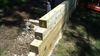 HOW TO Build a Timber Wall [upl. by Isbel380]