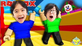 Ryan Escapes Patchys Playhouse in Roblox Lets Play Ryan Vs Daddy [upl. by Yk]