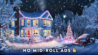 Christmas Music From Another Room  Relaxing Christmas Ambience with Muffled Christmas Music [upl. by Enedan69]