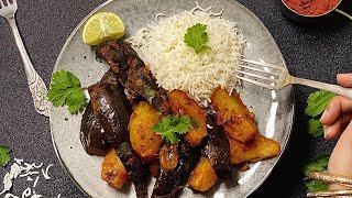 Curry d’aubergine et pomme de terre [upl. by Trilly]