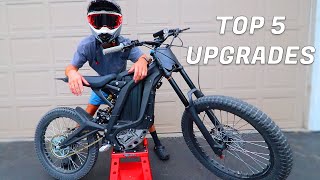 What Every SUR RON X E Bike NEEDS Top 5 Upgrades [upl. by Anirazc]