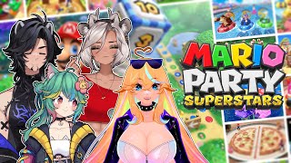 this game is RIGGED  Mario Party Superstars with Arielle Rosedoodle amp Sansin [upl. by Aicilev]