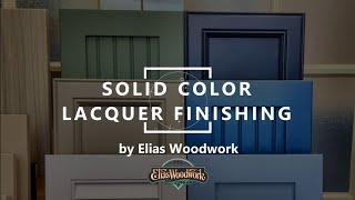 Solid Color Lacquer Finishing by Elias Woodwork [upl. by Dina]