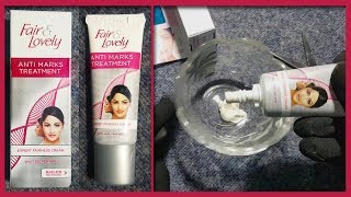 Fair and Lovely Anti Marks Treatment Review  Acne Spots Dark Circles Removal Beauty Cream Product [upl. by Ajak]