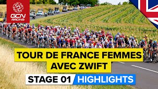 Final Climb Challenge For Sprinters  Tour De France Femmes Avec Zwift 2023 Highlights  Stage 1 [upl. by Refannej684]