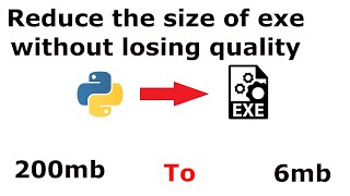 How to use upx to reduce pyinstaller exe size in python [upl. by Thomsen]