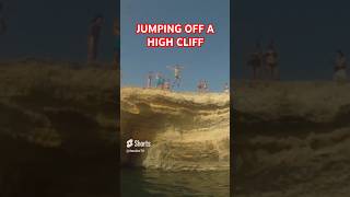 jumping into the water from a high cliff jump [upl. by Olihs829]