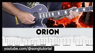 Metallica  Orion  TAB  Guitar Cover  Lesson [upl. by Abercromby]