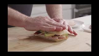 La Brea Bakery La Baccia Turkey Bacon Avocado Sandwich [upl. by Yoral]