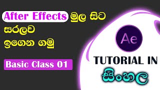 After effects basic class 01  Tutorial in Sinhala [upl. by Vescuso732]