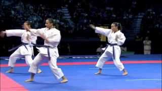 Karate Female Team Kata Bronze Medal  Serbia vs Italy  WKF World Championships Belgrade 2010 22 [upl. by Elsie776]