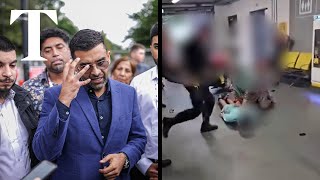 Lawyer condemns brutality after video of violent arrest at Manchester Airport [upl. by Yretsym54]