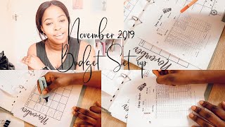 November Budget Set Up Plan With Me [upl. by Aysab995]