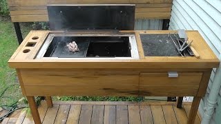 Homemade BBQ Build DIY WoodCharcoal Barbecue Part 1 Firebox and Frame [upl. by Julee]