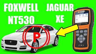 Enable Jaguar EPB service mode  Foxwell NT530 Electronic Park Brake FunctionProcedure [upl. by Ilagam]