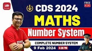 MATHS For CDS Exam 2024  Number System  Complete Guide for the CDS Exam  CDS Free Live Classes [upl. by Danas]