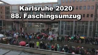 88 FASCHINGSUMZUG  KARLSRUHE 2020 Kronenplatz [upl. by Acinna]