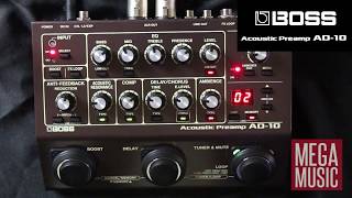 BOSS AD10 Acoustic Preamp Review AD10 [upl. by Fasto]