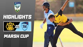 Western Australia v NSW  Marsh Cup 202324 [upl. by Baxy]