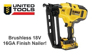 Dewalt 18V Brushless Finish Nailer DCN660  16Ga 2nd Fix Nail Gun [upl. by Eatnuahc]