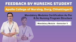 Feedback by Nursing Student l Apollo College of Nursing Durg Chhattisgarh l Semester 5 [upl. by Atilam585]