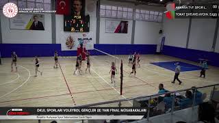 Okul Sporları Kızlar Yarı Final Müsabakaları 2Gün Kırşehir Canlı [upl. by Avot]