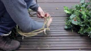 Making a Christmas Wreath from Natural Materials found in the Woods [upl. by Zackariah]