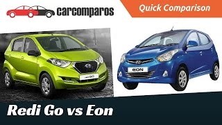 Redi Go vs Eon Comparison Review [upl. by Karol]