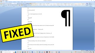 Microsoft Word How to get rid of the Weird symbols in Word Documents [upl. by Ydnirb171]