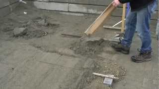 Screeding for Pavers or Paver Slabs [upl. by Narod]