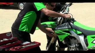 2010 Kawasaki KX 450F Testing Video [upl. by Kippar]