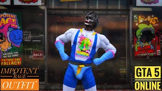 GTA 5 Online Impotent Rage Outfit 100 Action Figures Location [upl. by Llennyl]