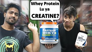 Creatine VS Whey Protein Whey Protein Or Creatine Which Is better [upl. by Edrick]