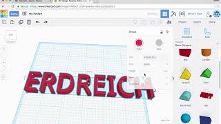 How to use the text tool in Tinkercad [upl. by Stilla]