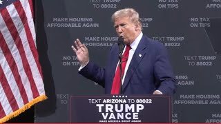 Trump in Tucson Arizona [upl. by Elrebmik]