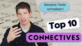 Meine Top 10 connectives  Bessere Texte schreiben besser strukturieren  Englisch Oberstufe Abitur [upl. by Narrad]