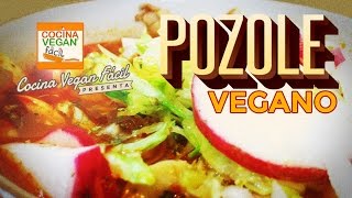 Pozole rojo vegano  Cocina Vegan Fácil Reeditado [upl. by Wan]