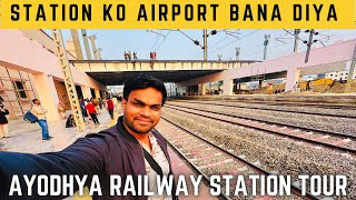 EXCLUSIVE NEW Ayodhya Dham Railway Station Full Interior Tour Inside  MOST LUXURIOUS STATION India [upl. by Emmie]