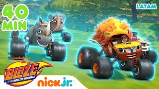 40 minutos de los animales MÁS TIERNOS  Blaze y los Monster Machines [upl. by Annaeerb311]