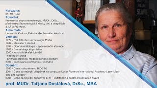 Motol Point  prof MUDr Taťjana Dostálová DrSc  MBA [upl. by Araeit]